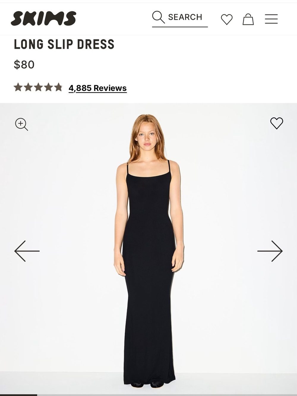 Skims Soft Lounge Long Slip Dress
